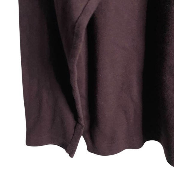 Pierre Cardin Men's Plum 100% Cotton Mock Neck Sweatshirt - Picture 4 of 7